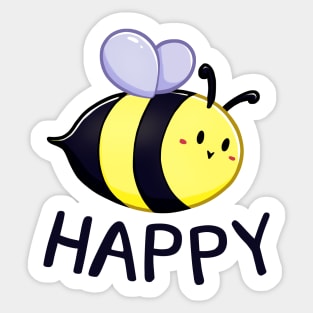 Bee Happy Sticker